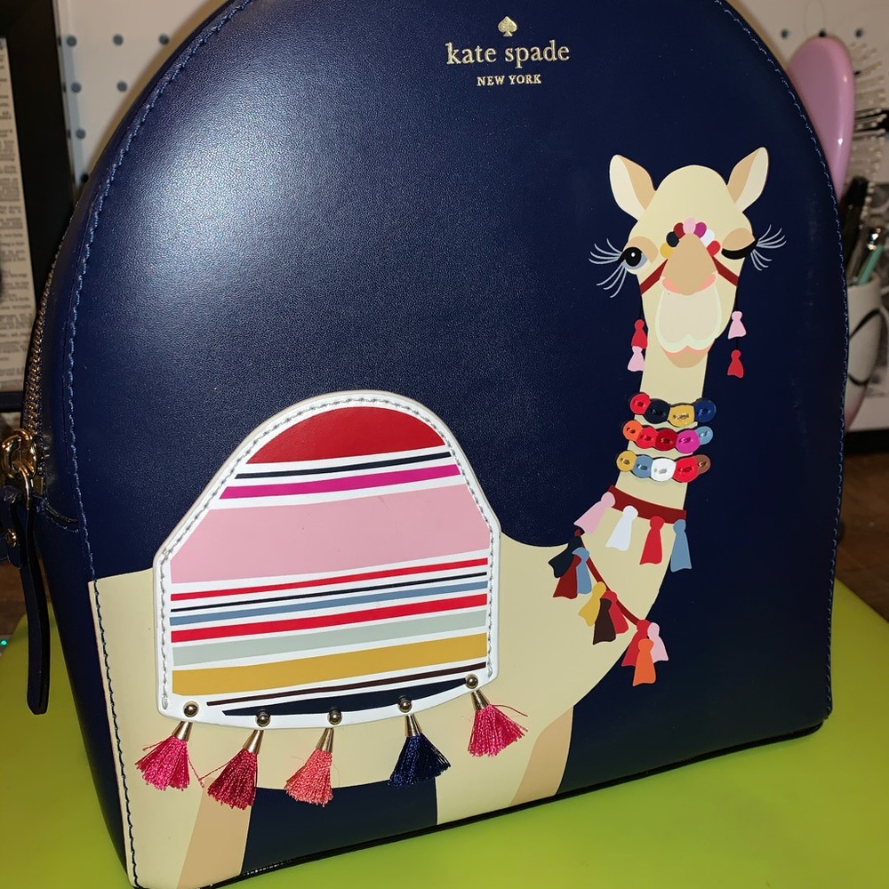 Kate Spade mini camel backpack